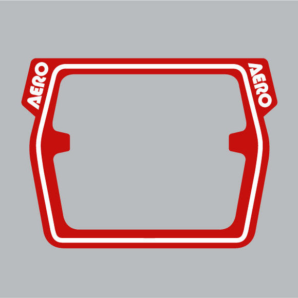 AERO - Mesh Raceplate DECAL ONLY - RED