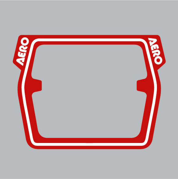AERO - Mesh Raceplate DECAL ONLY - RED