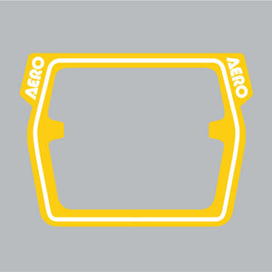 AERO - Mesh Raceplate DECAL ONLY - YELLOW