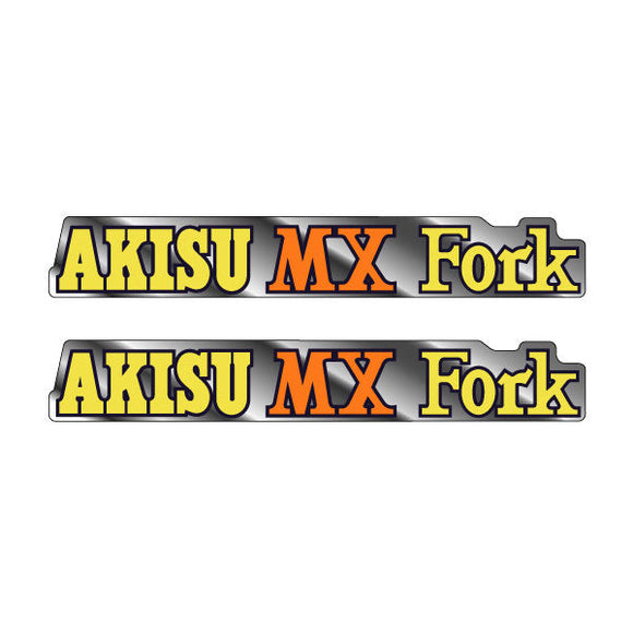 Akisu - MX Orange Fork decals