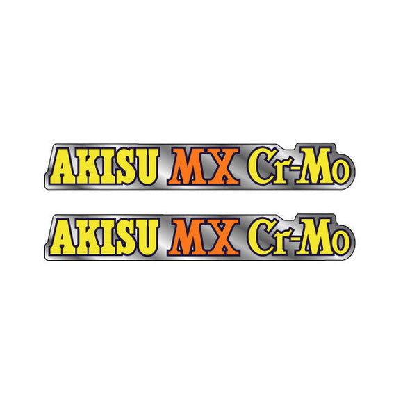 Akisu - MX Orange cromo Fork decals