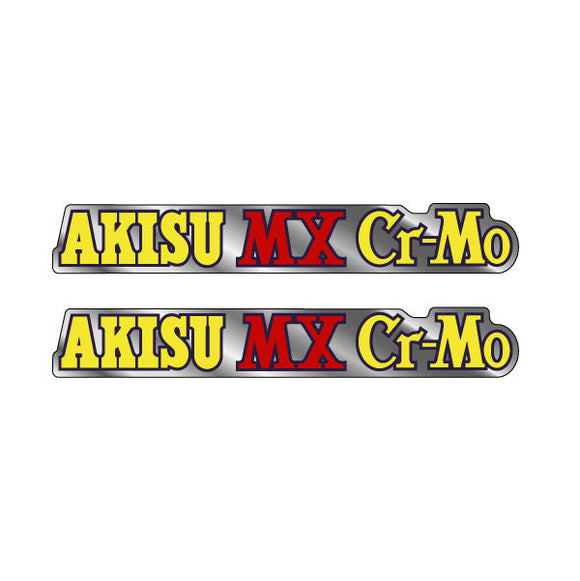 Akisu - MX Red cromo Fork decals