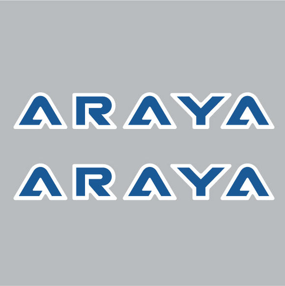 ARAYA - LETTERS -  rim decals