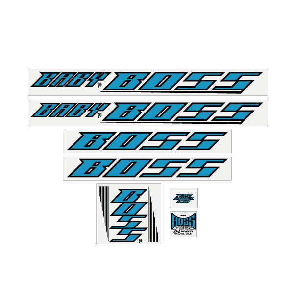 BOSS Racing - Baby Boss - Early - Blue decal set | BMX Products USA