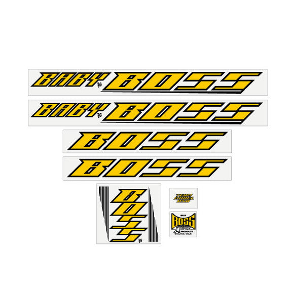 BOSS Racing - Baby Boss - Early - Yellow decal set