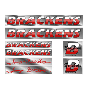 Brackens - Retro Signature Dual Downtube decals set