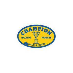 Champion - OVAL "Hank & Frank" decal