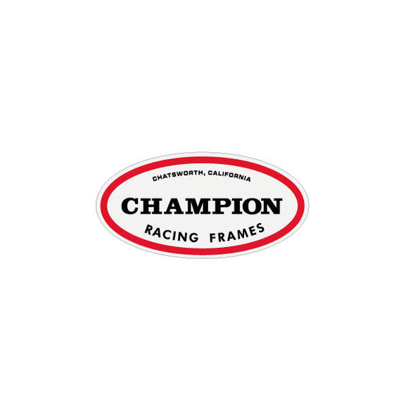 Champion Racing Sticker Champion - OVAL