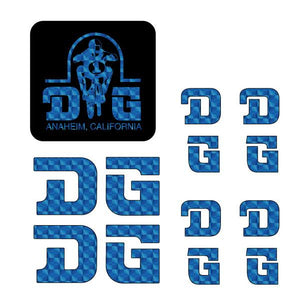DG - STRAIGHT D decal set - BLUE PRISM