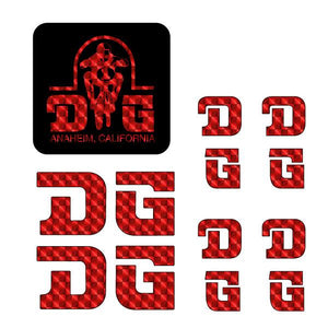 DG - STRAIGHT D decal set - RED PRISM