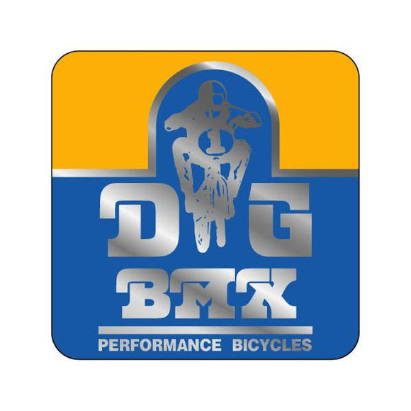 DG BMX Performance Yellow & Blue decal