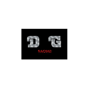 DG - RACING Black and red on prism decal
