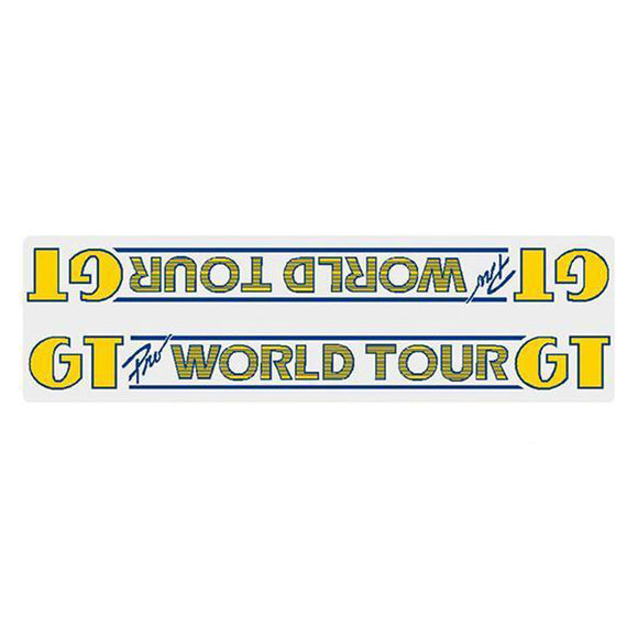 1985 GT BMX Pro World Tour - Clear - down tube decal