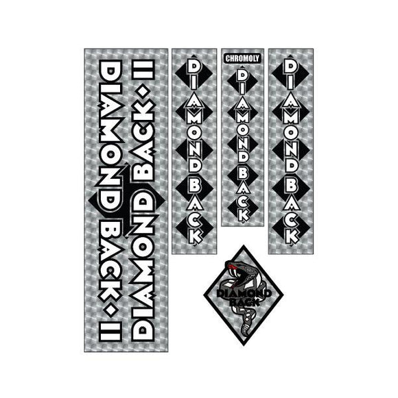 1982-83 Diamond Back - DBII Silver Streak - Snake decal set