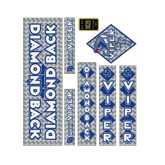 Diamond Back - 1983 MINI Viper - Blue PRISM decal set