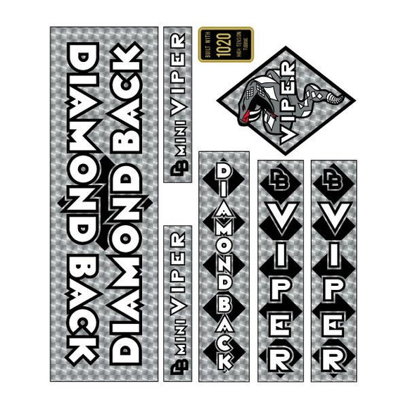 1983 Diamond Back - MINI Viper - Silver PRISM decal set