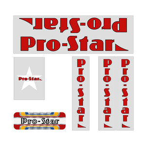 Pro Star by Diamond Back - Red on Clear decal set