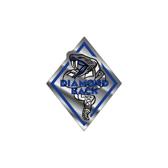 Diamond Back - Chrome & Blue 