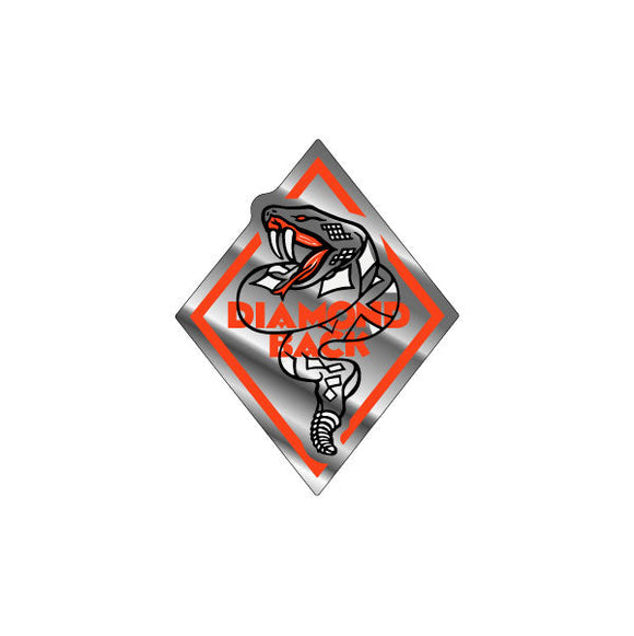 Diamond Back - Chrome & Orange 