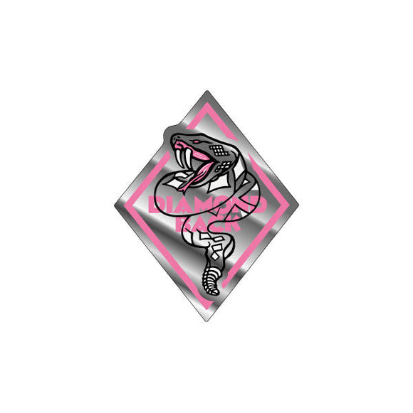 Diamond Back - Chrome & Pink 