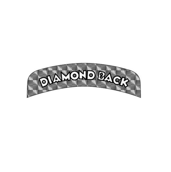 Diamond Back - PRISM - REAR - AERO - Seat decal - silver prism