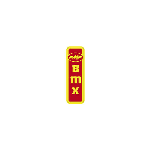 FMF - BMX  Red & Yellow Seat tube decal