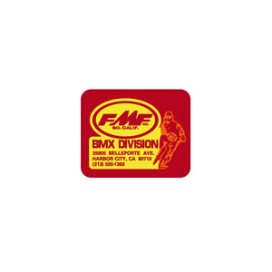 FMF - BMX Rider Red, Yellow & Orange Seat tube decal