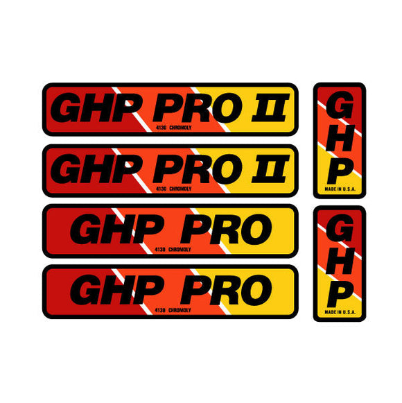 GHP - GHP PRO II decal set