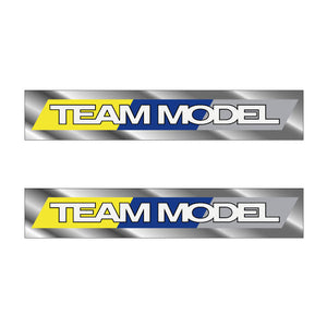 1987 GT BMX - TEAM MODEL - Chrome - chain stay decal set