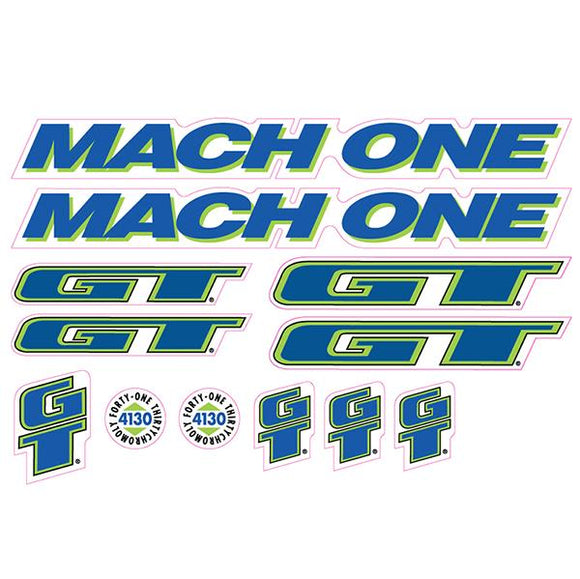 1992 GT BMX - Mach One - Clear - decal set