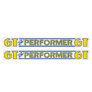 GT BMX - Pro Performer (US Made) down tube decals - clear - New School Retro