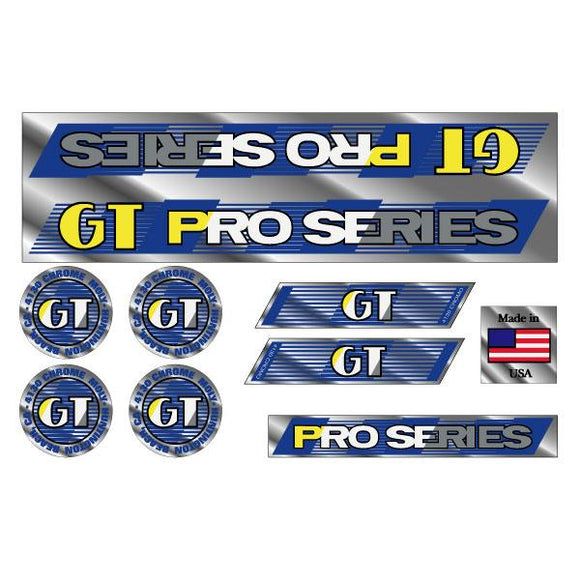 1987 GT BMX - Pro Series - Chrome - decal set