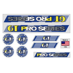 1987 GT BMX - Pro Series - Clear - decal set