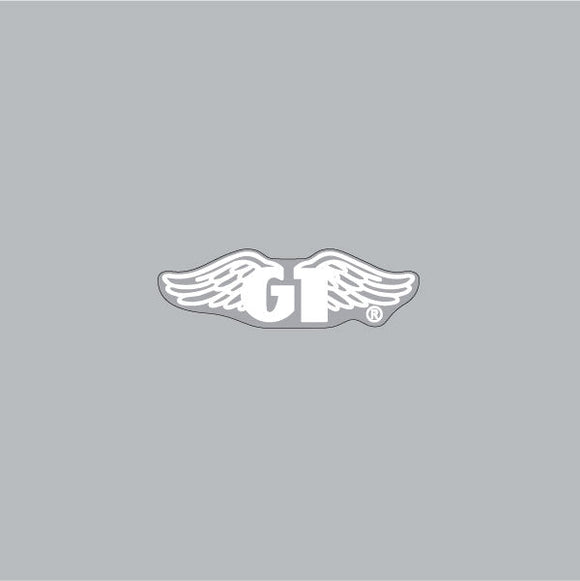 1987 GT BMX Wings - WHITE seat clamp decal