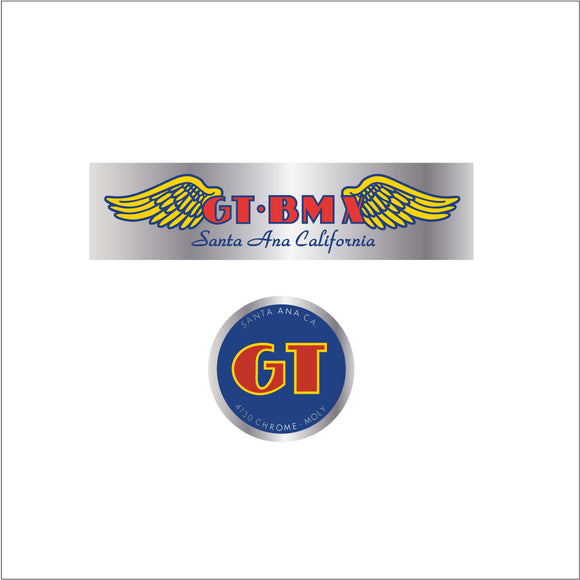 GT BMX Santa Ana handle bar set - chrome
