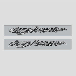 Littlejohn Murphy Inc - BLUE RACER down tube Decal