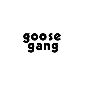 Mongoose - "GOOSE GANG" die-cut BLACK plate decal
