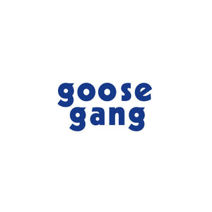 Mongoose - "GOOSE GANG" die-cut BLUE plate decal