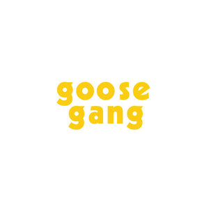 Mongoose - "GOOSE GANG" die-cut YELLOW plate decal