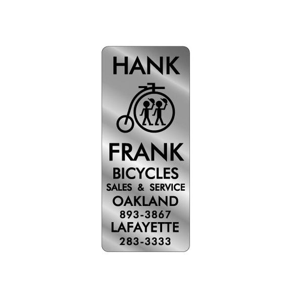 Hank & Frank -  2 locations Shop decal
