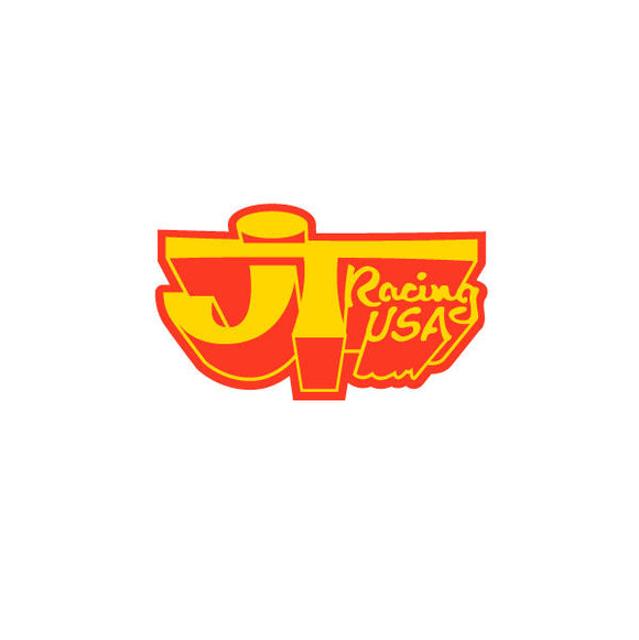 JT Racing - 3D logo - Orange & Yellow decal