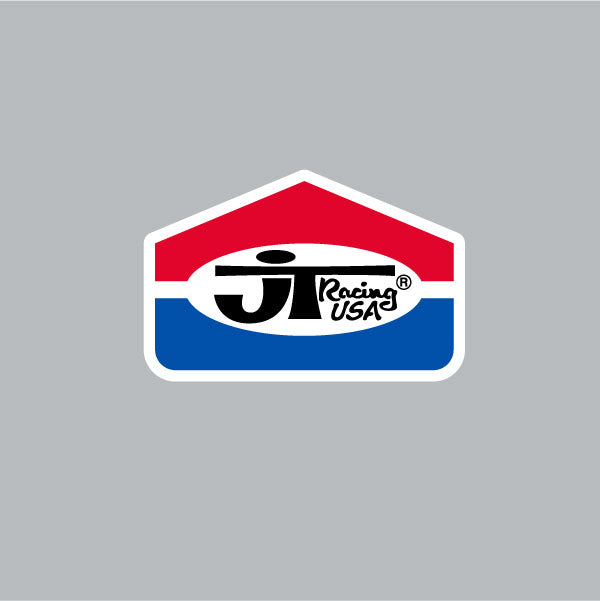JT Racing - LOGO - Blue & Red decal | BMX Products USA