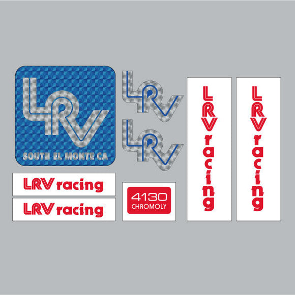 LRV - BLUE & RED decal set