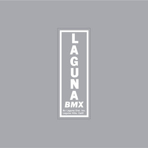 Laguna - BMX Hills Seat tube White decal