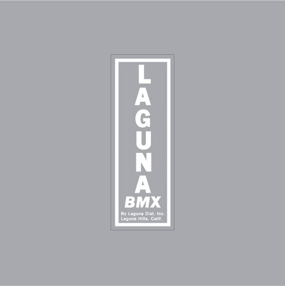 Laguna - BMX Hills Seat tube White decal