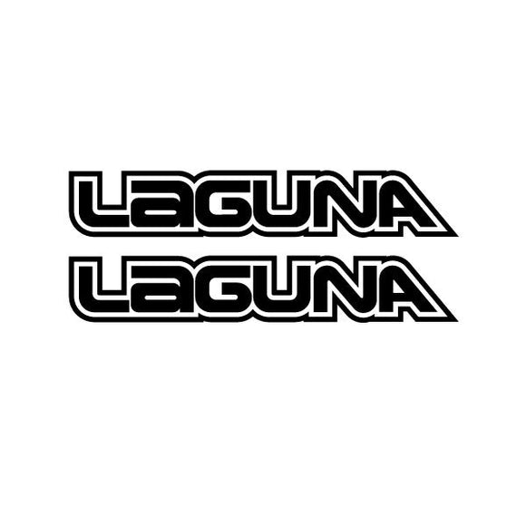 Laguna - Die cut Black fork decals
