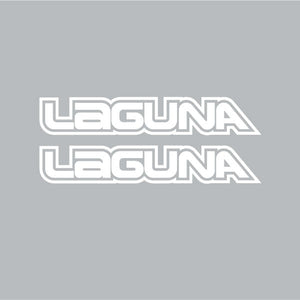 Laguna - Die cut White fork decals