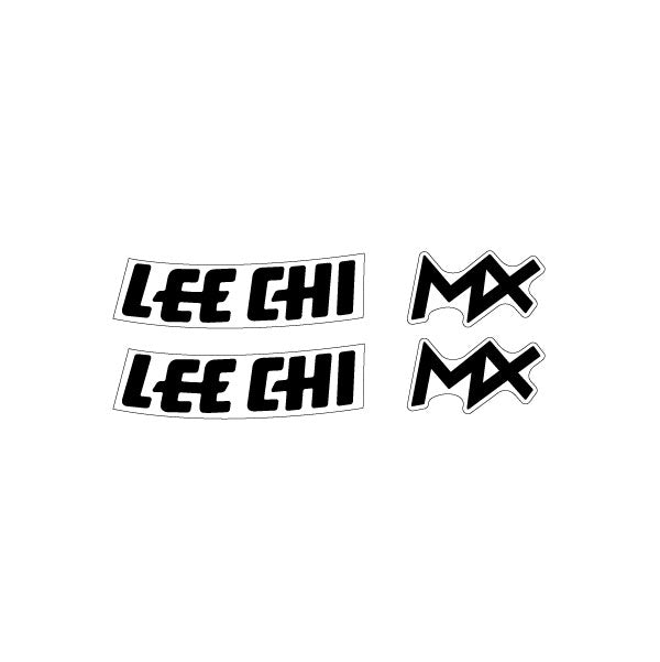 Lee Chi - MX Caliper decals in Black | BMX Products USA