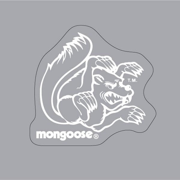 Mongoose - Helmet side Decals (pair) - White