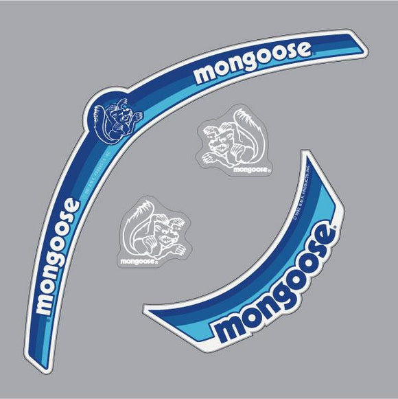 Mongoose - Helmet Decal set - Blue